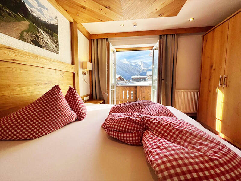 Ausblick von einem Schlafzimmer im Jenneweinhof